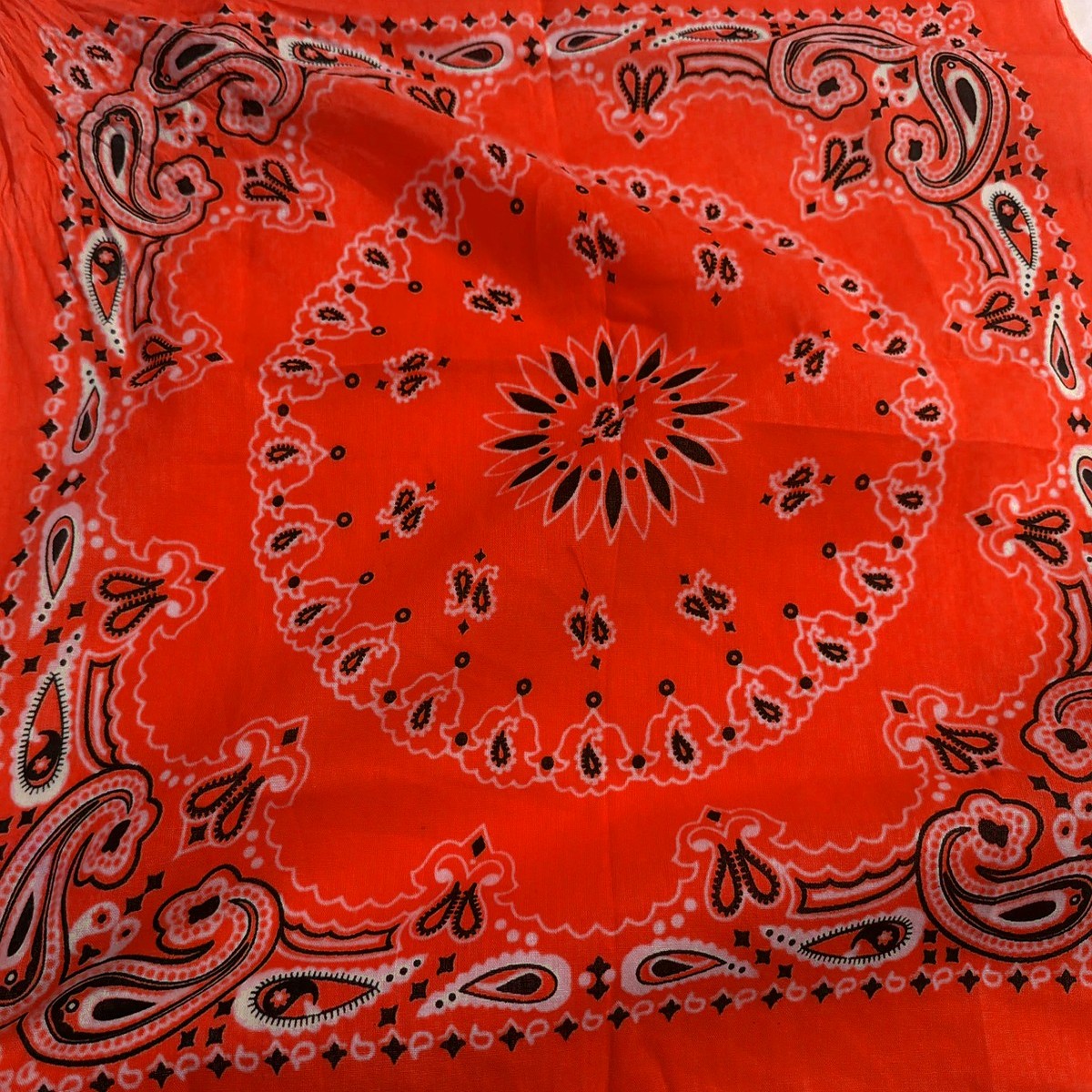 Paisley Square Scarf — Red